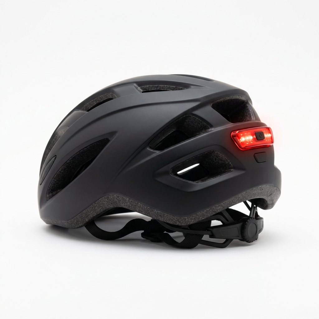 Bicycle Helmet with Rear Light