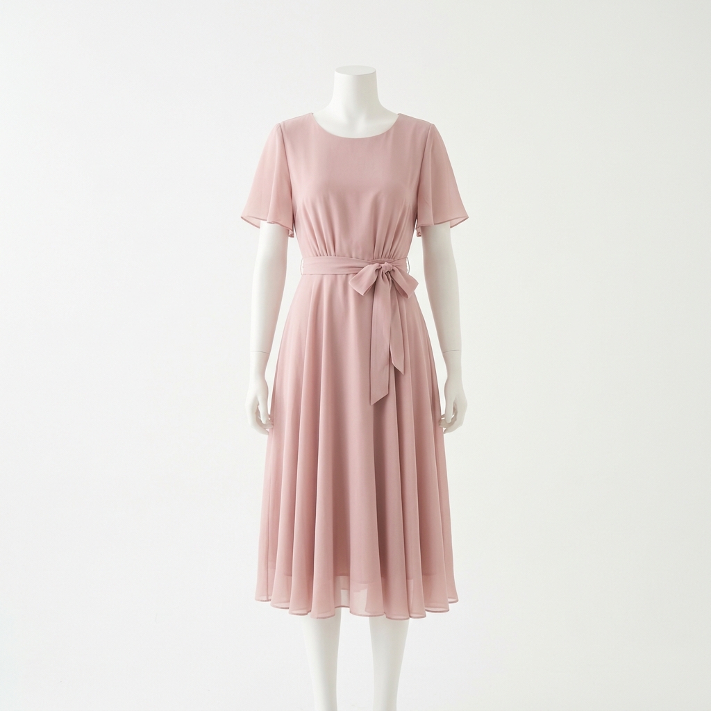 Korean Style A-Line Chiffon Dress