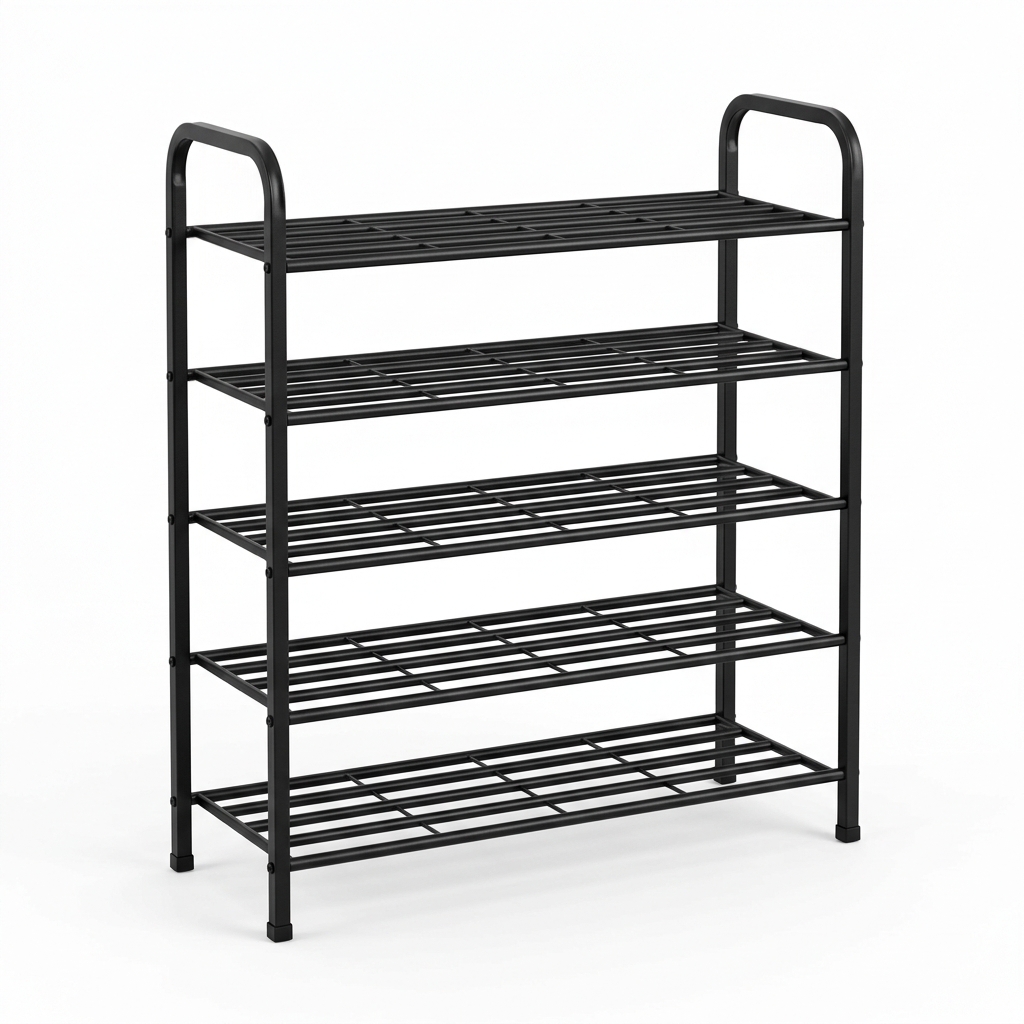 Shoe Rack 5 Tier Metal Frame